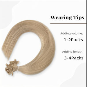 Extensions de cheveux humains vierges Remy à pointe en U, kératine, 12 à 40 pouces, sans couture, pré-collées, pour femmes, salon, naturelles. - Product Image 4