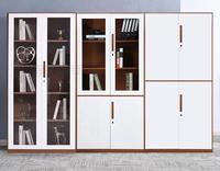 Meubles de bureau modernes en métal sur mesure, armoires d'archives en acier, armoires de classement en verre et plastique, rangements pour salon extérieur