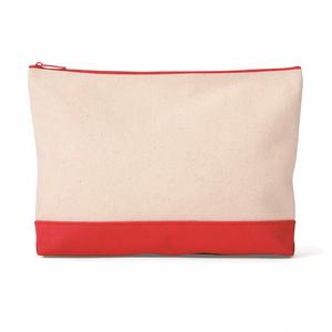 Women's <b>Large</b> 10*8*2 Inch Cotton Zipper Skin Care Dental Pouch Zippered Canvas <b>Makeup</b> Organizer Pouch for Purse Travel <b>Bag</b> - Product Image 3