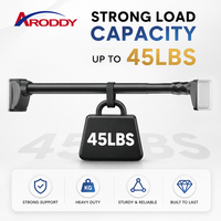 ARODDY 800K Tringle à rideau réglable en acier renforcé de 32 mm, sans dommages, avec verrouillage interne, 62,9-157,4 pouces
