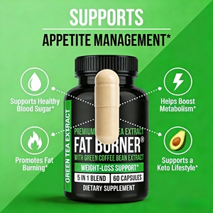 Suplemento en Cápsulas Supresor del Apetito con Extracto de Té Verde y Extracto de Grano de Café Verde de Capital Green Tea, Marca Estatal, Promueve la Quema de <span class=keywords><strong>Grasa</strong></span> - Product Image 3