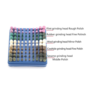 100 pièces assorties pointe montée meule tête roue caoutchouc cuir pointes de polissage ajustement <span class=keywords><strong>Dremel</strong></span> meuleuse électrique outil rotatif - Product Image 3