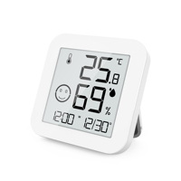 Thermomètre d'intérieur Hygromètre Moniteur de température numérique Humidimètre Réveil électronique Thermomètre domestique