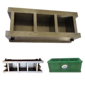 Khuôn đúc bê tông hình khối ba ngăn bằng thép, khuôn đúc xi măng, vữa, khuôn đúc ba ngăn dùng để thử nghiệm xi măng, vữa - Product Image 2