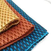 Strandkorb-Netz stoff Modisches ungeordnetes Design Polyester-Netz gewebe Garn gefärbtes Muster 3D-Polyester-Netzgewebe für Kissen