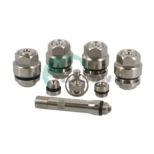 4 pièces/ensemble de tiges de Valve de pneu de roue de voiture universelles chromées furtives encastrées