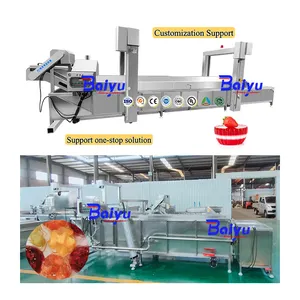 Baiyu linh hoạt đóng gói thực phẩm thanh trùng đường hầm máy Thanh trùng máy cho thạch và nước trái cây hiệu quả cao pasturizer