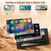 Estéreo para Auto de 7 Pulgadas y 2 Din con Carplay Inalámbrico, Reproductor Multimedia GPS, Pantalla Táctil BT, Video, Audio, Radio Android para Autos Toyota