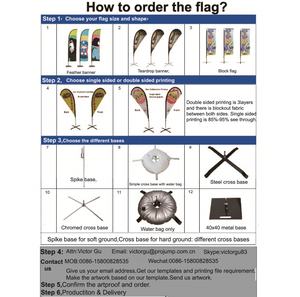 Drapeau de plage en plumes publicitaire extérieur, livraison gratuite - Product Image 4