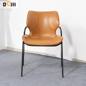 Spanish Style Vintage Dinning <strong>Chairs</strong> Fine Restaurant Booth Seat Half Round Back Rest <strong>Chairs</strong> Exclusive <strong>Tan</strong> <strong>Leather</strong> Dining <strong>Chairs</strong> - Product Image 3