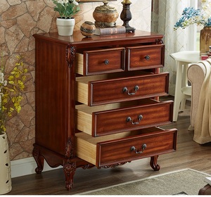 Meubles de rangement vintage de style mi-siècle sur mesure de Chine : vitrines, armoires de cuisine, de salon et de couloir, commodes classiques en bois pour chambre à coucher - Product Image 5