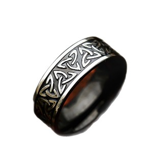 Anillo de acero inoxidable con nudo celta yunnique, diseño vikingo para hombre, joyería, regalo, tamaño de banda 7 8 9 10 11 12 13 - Product Image 5