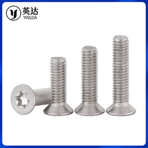 Tornillos Torx de Cabeza Plana de Acero Inoxidable 304 M2 M4 M5 M6 M8, Tornillos de Máquina con Torx Interno, Pernos Antirrobo - Product Image 2
