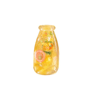 New Glitter Fruit Charm Squishy Toy Mini Bottle Squeeze <b>Fidget</b> Sensory Toy Soft Novelty Gift for Kids and Adults - Product Image 6
