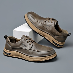 Chaussures habillées en cuir pour hommes, style professionnel, confortables, semelle souple, antidérapantes, durables, mode, pour le bureau, décontractées, pour la marche - Product Image 6