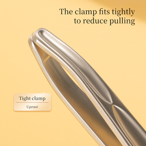 Staleks Profissional Aço Inoxidável Pinças Cabeça Redonda Cabelo Arrancar e Clipe Barba para Beleza e Cuidados Pessoais - Product Image 5