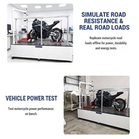 Banc d'essai de dynamométrie de châssis de moto, simulation routière complète du véhicule, test de durabilité et de performance énergétique pour moto électrique