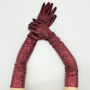 Vente Flash : Gants Longs à Paillettes de Haute Qualité, Manches Élégantes Scintillantes pour Soirée, Robe de Fête, Cosplay, Cadeau pour <span class=keywords><strong>Femme</strong></span> - Product Image 3