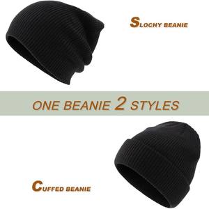 Chapeaux d'hiver de haute qualité pour hommes et femmes, doublure en <span class=keywords><strong>polaire</strong></span> thermique chaude, bonnet en tricot épais, chapeau tendance pour hommes - Product Image 3