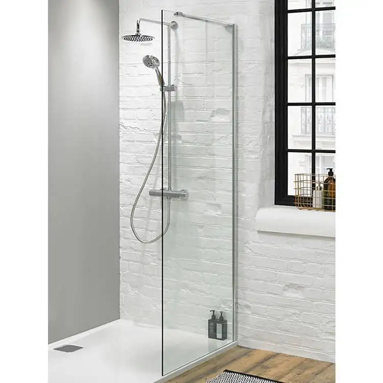 Partition de porte de douche en verre incassable, 7mm, pour la salle de douche