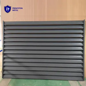 Custom Metal Privacy Garden Fence Panels Aluminum Slat Fence And Gates Louvered