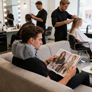 La Mejor Almohada <span class=keywords><strong>de</strong></span> Viaje Inflable Suave y con Soporte para un Sueño Reparador en <span class=keywords><strong>Vuelos</strong></span> Nocturnos y Autobuses - Product Image 2