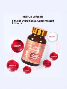 Qianmeiren Antarctique Deep Sea Krill Oil Gel Bonbons Sans Sucre Suppléments À Base De Plantes Capsules 60 Compte Densité Osseuse Améliorée - Product Image 4