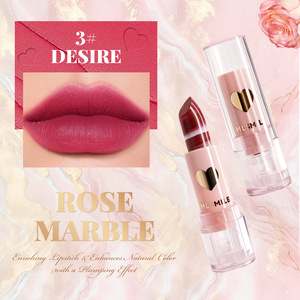 Nouveau Rouge à Lèvres Liquide Mat Effet Marbre Crème Imperméable 4 Couleurs Fini Velours Hydratant Application Facile Style Luxe Tendance - Product Image 5