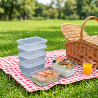 Lunch Rechthoekige Ronde Plastic Afhaallocatie Fruitverpakkingen Verse Snelle Dikke PP Voedselcontainers