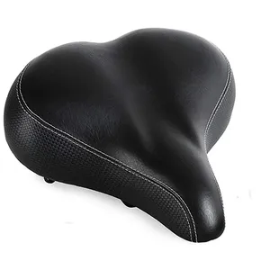 2024 high quality popular bicycle seat pack cruiser leather saddle made in China bicycle saddle