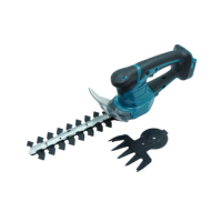 Tondeuse à gazon portative 2 en 1, 18V, lithium-ion, sans fil, cisailles à haies, lames interchangeables, tondeuse à gazon, taille-haies pour jardin