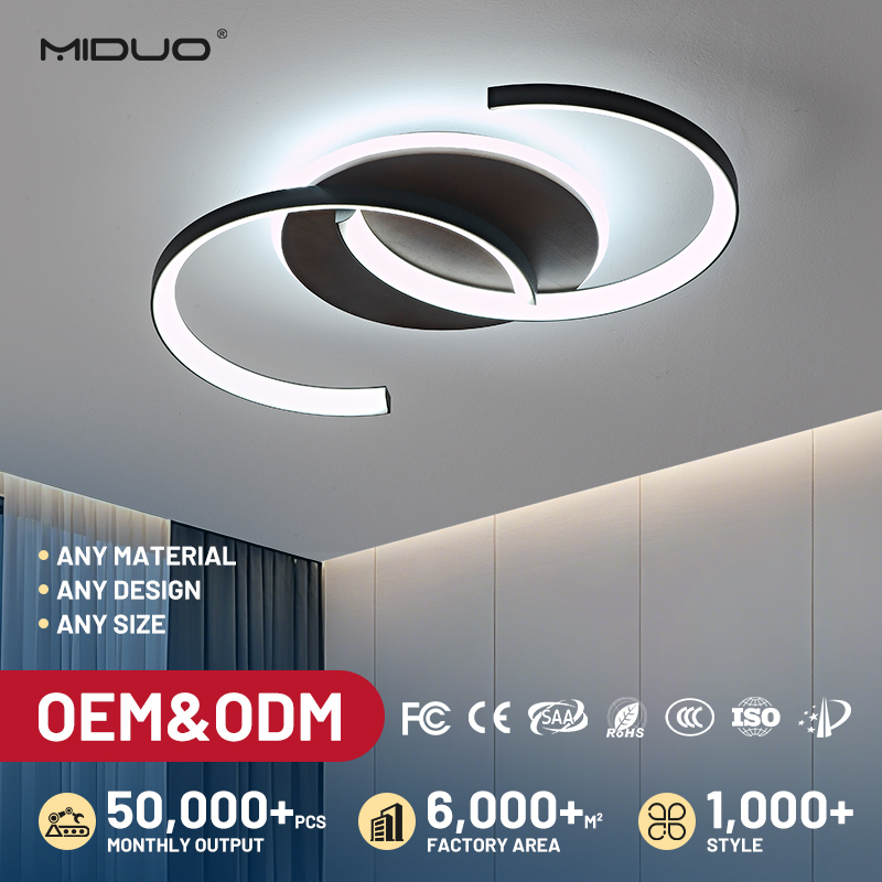 High Brightness Anti-glare Nordic Home Living Room Ceiling Lamp Remote Control Easy Install Dimmable Bedroom Led Ceiling Light