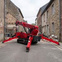 Grúa Araña RST L-688 de 4 Toneladas, Eléctrica e Hidráulica, con Certificación CE, Telescópica, con Canasta para Personal, Elevación de 16 m para Construcción