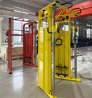 Appareil d'entraînement multifonctionnel commercial à double poulie réglable pour exercices de bras et de poitrine, avec pile de poids de 80-120*2 kg