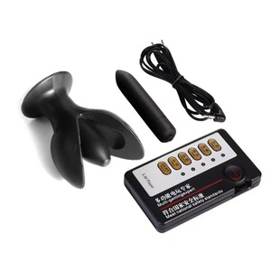 Set di <span class=keywords><strong>Plug</strong></span> anali <span class=keywords><strong>in</strong></span> <span class=keywords><strong>Silicone</strong></span> elettroshock Dilatador <span class=keywords><strong>anale</strong></span> Expander <span class=keywords><strong>Plug</strong></span> vibrante - Product Image 6