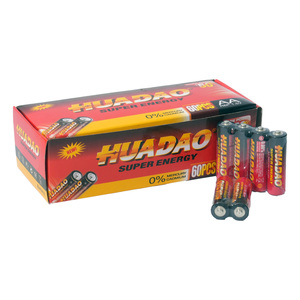 HUADAO AA Carbon Battery 1.5V Zinc Carbon R6P Cylindrical for Remote Controls Toys Flashlights - Product Image 1
