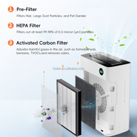 Purificateur d'air intelligent Schwarzwald avec filtre à charbon actif OEM ODM Utilisation domestique Hepa pour usage personnel Wifi pour la purification de l'air