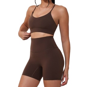 Lightweight Breathable Gym Clothing Activewear Custom Elastic Custom 2 Piece Fitness Yoga Wear Set For Women