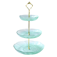 Vaisselle en verre EPR, couleur personnalisée, décoration de table pour la maison et les mariages, assiette à fruits en verre, ensemble d'assiettes à collations et desserts
