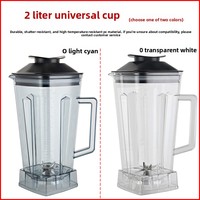 Ensemble de gobelets mixeurs universels haute vitesse Xiying 2L en acier inoxydable pour machines à lait de soja, slushies et smoothies, fabriqué en Chine