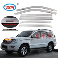 Accessoires extérieurs Auto, haute qualité, déflecteur de fenêtre de pluie, visière de ventilation pour LandCruiser Prado FJ150 FJ120 FJ90 FJ70