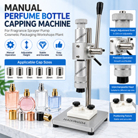 Machine de capsulage manuelle fiable pour flacons de parfum, outil de sertissage pour pompes pulvérisatrices de parfum, ateliers d'emballage cosmétique et usines