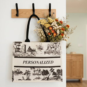 Grand sac fourre-tout réutilisable pour femmes, grande capacité, avec poignée - Product Image 3