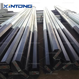 <span class=keywords><strong>Poteau</strong></span> électrique extérieur en acier galvanisé à 12 côtés et 5 segments, type à brancher, 43 mètres, résistance au vent de 200 km/h, garantie 5 ans - Product Image 3