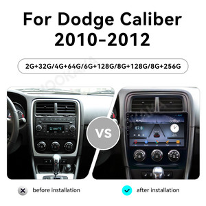 MOOKAKA Android 13 Radio de coche para Dodge <span class=keywords><strong>Caliber</strong></span> 2010 <span class=keywords><strong>2011</strong></span> 2012 9 pulgadas navegación GPS para coche unidad principal Multimedia reproductor de vídeo para coche - Product Image 2