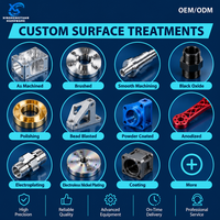 Support de moteur et pièces de connexion fixes en alliage d'aluminium anodisé bleu usiné CNC pour modèle de drone de course RC