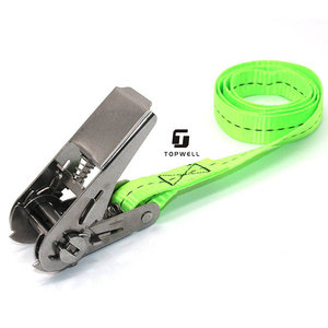 Usine personnalisée de haute qualité OEM 1 pouce 800Kg <span class=keywords><strong>sangle</strong></span> à <span class=keywords><strong>cliquet</strong></span> <span class=keywords><strong>arrimage</strong></span>, ceinture <span class=keywords><strong>d</strong></span>'<span class=keywords><strong>arrimage</strong></span> de cargaison, <span class=keywords><strong>sangle</strong></span> à <span class=keywords><strong>cliquet</strong></span> <span class=keywords><strong>sans</strong></span> crochet - Product Image 1