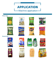 Automatische Verticale Granulaat Snacks Popcorn Verpakkingsmachine VFFS Chips Snoep Rijst Bonen Noten Huisdierenvoer Kussenverpakkingsmachine
