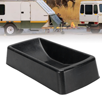 VEROGO Cale de roue en caoutchouc de 9 pouces, robuste, antidérapante et résistante à l'usure, pour meubles, chaise de bureau, camping-car, remorque
