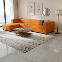 Eckiges Modulares Sofa-Set mit Edelstahlbeinen, Schwammfüllung, Modernes Design für Apartment, Wohnzimmer, Lager, Villa
